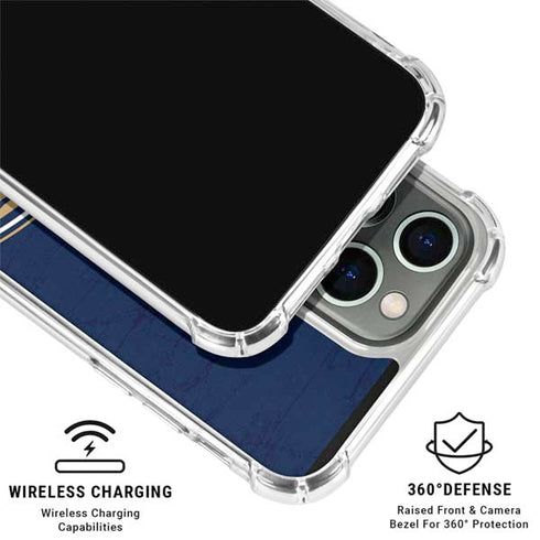 NBA New Orleans Pelicans Distressed iPhone 15 Pro Clear Case